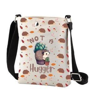 Hedgehog Crossbody Bag Hedgehog Gift Hedgehog Crossbody Purse Not A Hugger new
